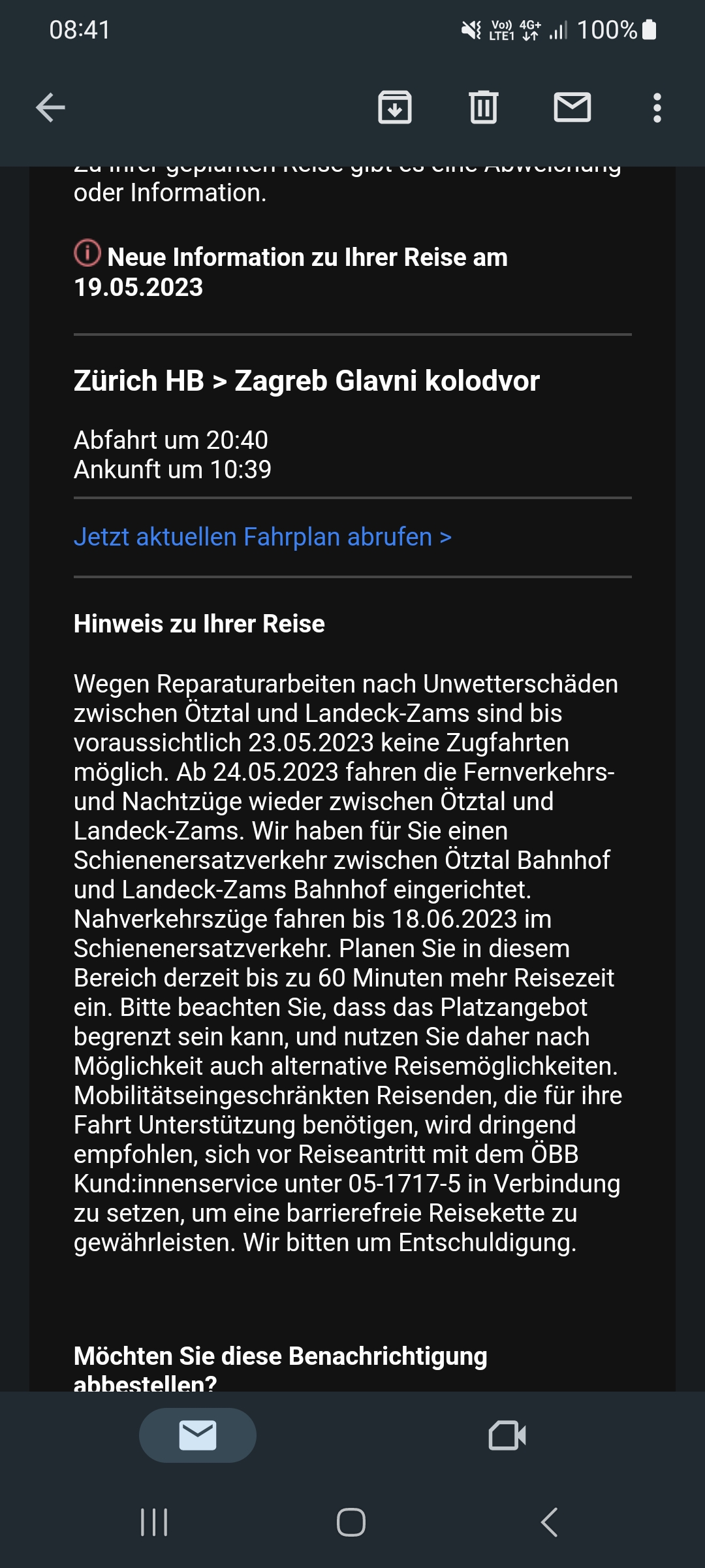 19.5.2023 – Die Hinreise: Erstens kommt es anders, zweitens als man denkt…